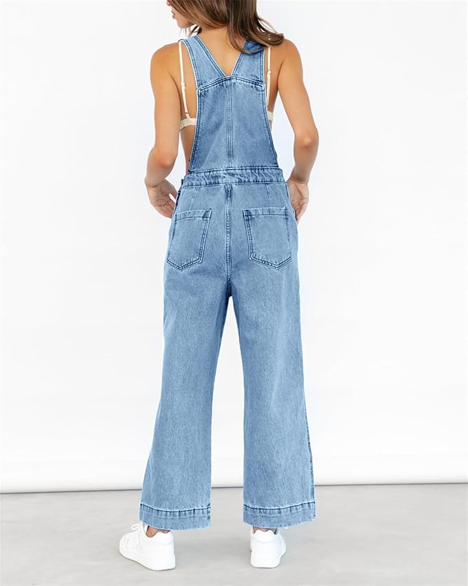 Melissa – Wide Leg Denim Jumpsuit