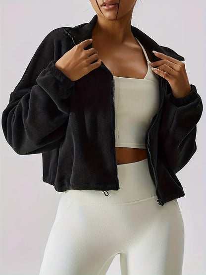 Brianna – Cropped Fleece Jacket