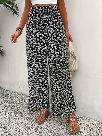 Johanna – Wide Leg Floral Trousers