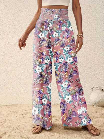 Johanna – Wide Leg Floral Trousers