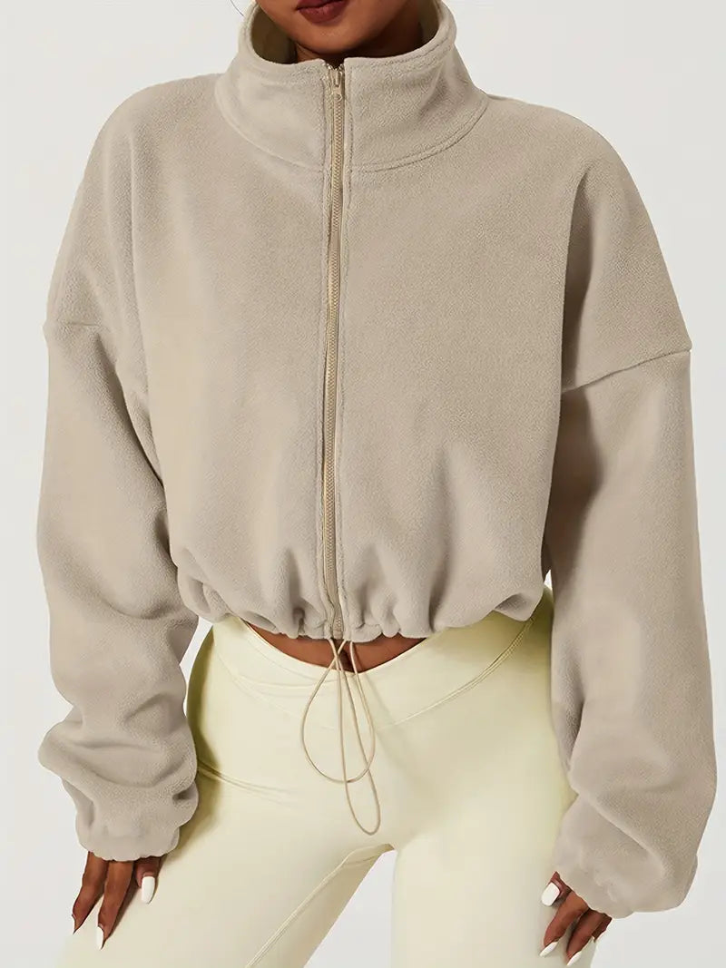 Brianna – Cropped Fleece Jacket