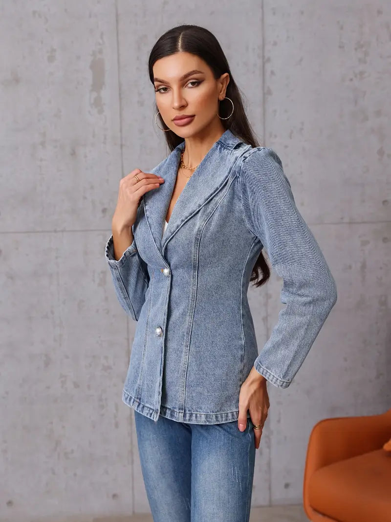 Kamala – Cotton Denim Blazer