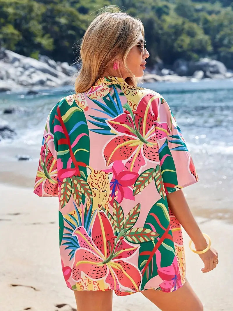 Erna – Tropical Print Two-piece Set