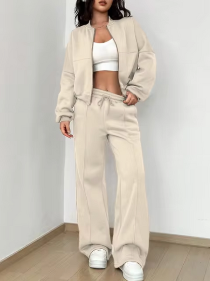 Shama – Cotton Bomber Jacket and Trousers Set