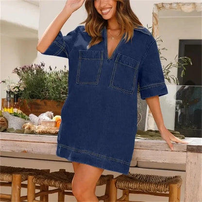 Camry – Denim Shirt Dress