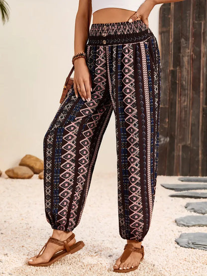 Ena – Ethnic Print Trousers