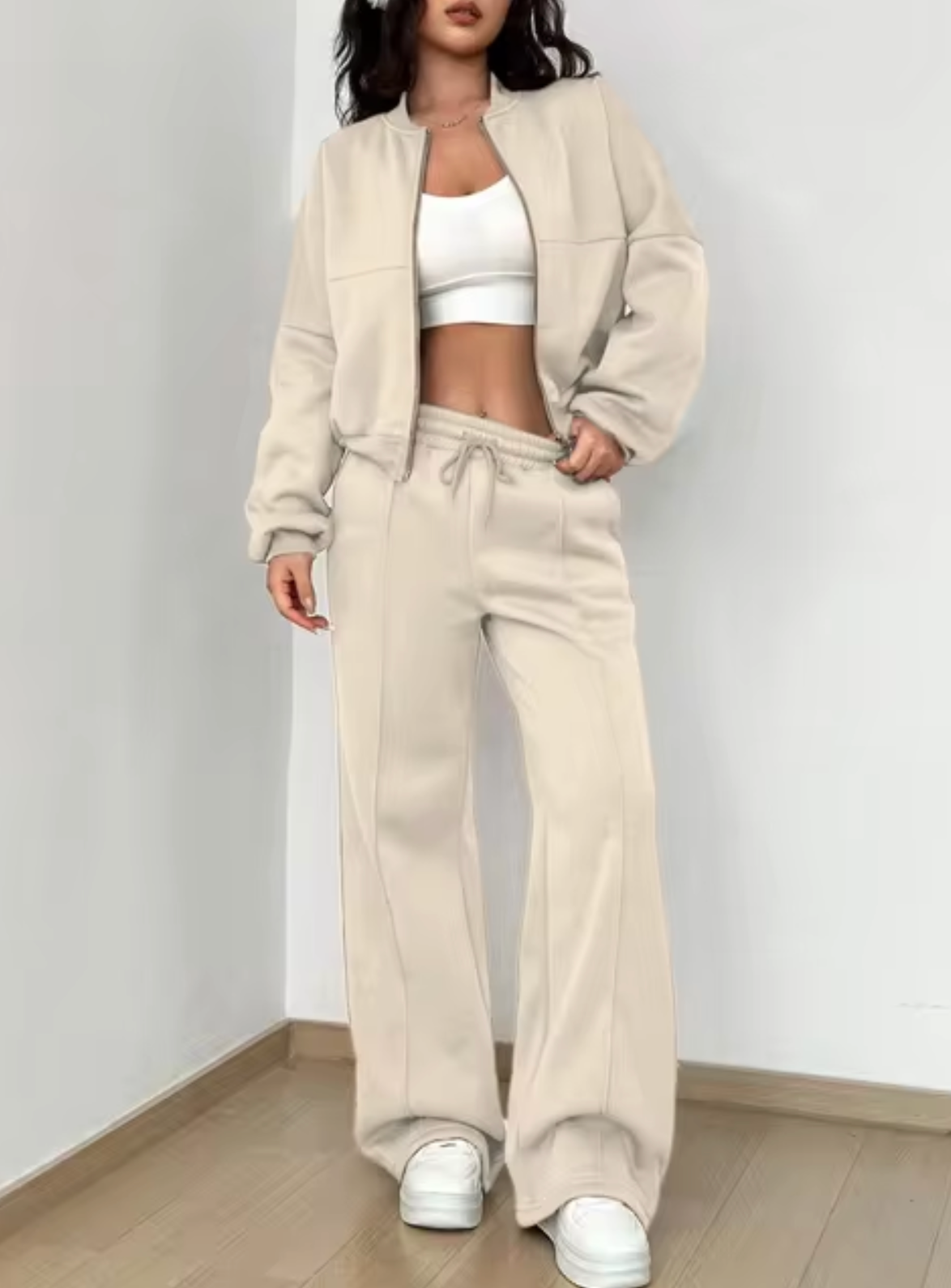 Roella – Zip-up Coat and Sweatpants Set