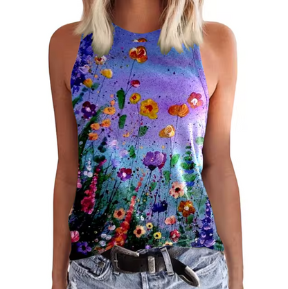 Brigitte – Sleeveless Floral Tank Tops