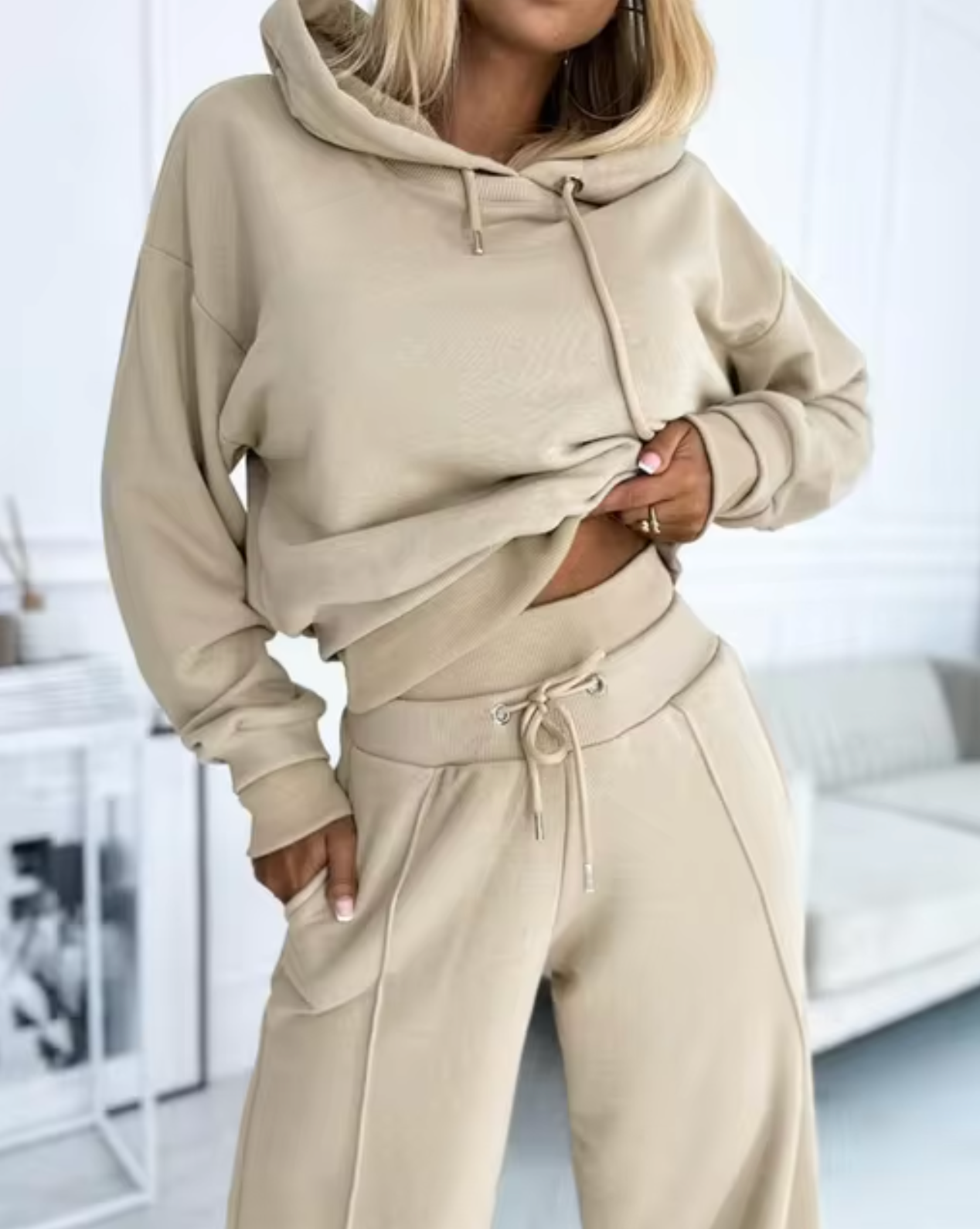 Kate – Hoodie and Wide Leg Pants Two Piece Set