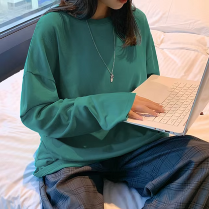 Alodia – Oversized Long Sleeve Shirt