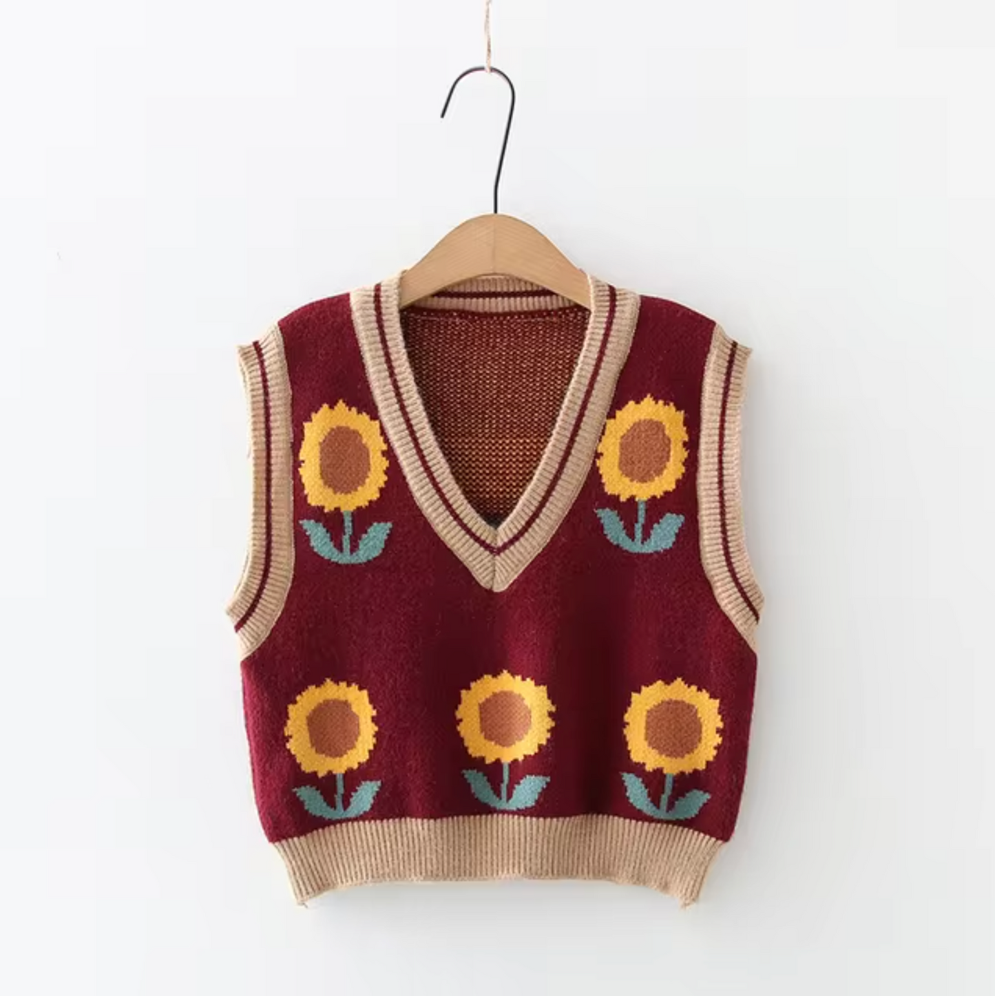 Almira – Knitted Round Neck Sleeveless Vest