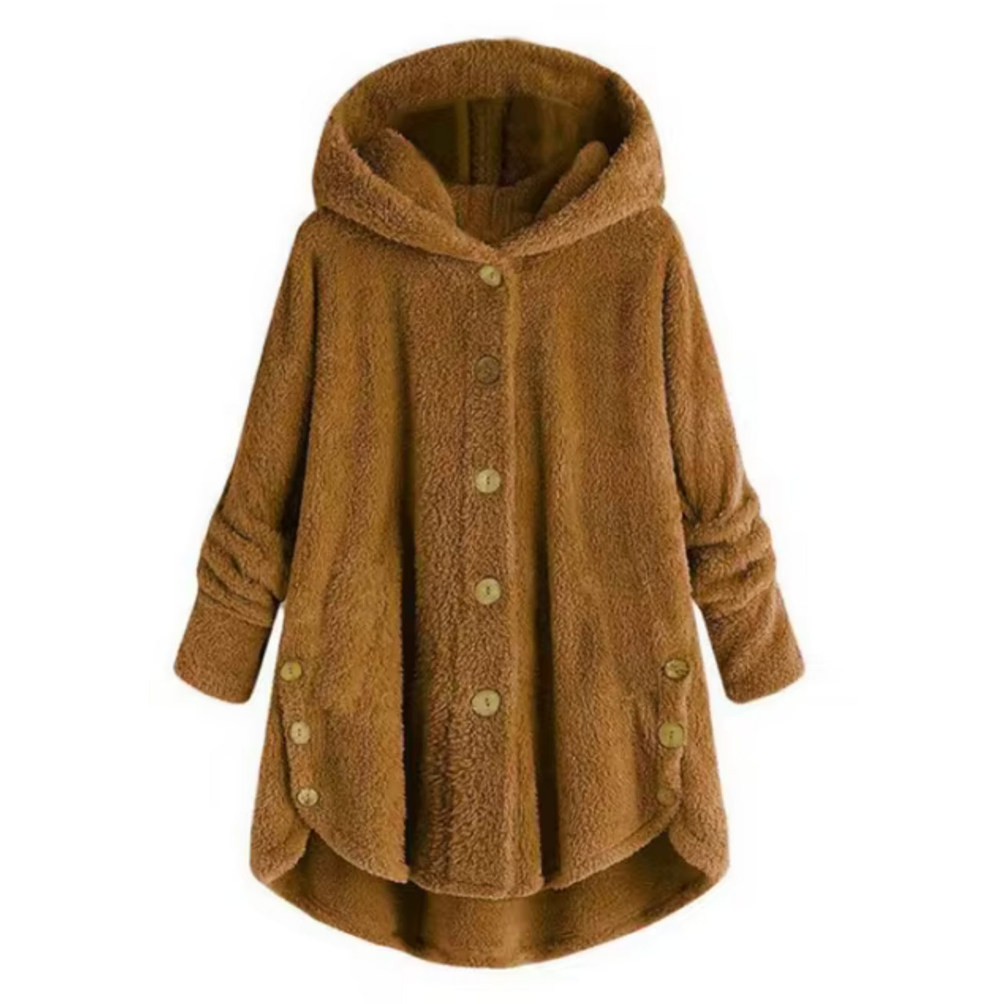 Jamila – Plush Wool Teddy Coat