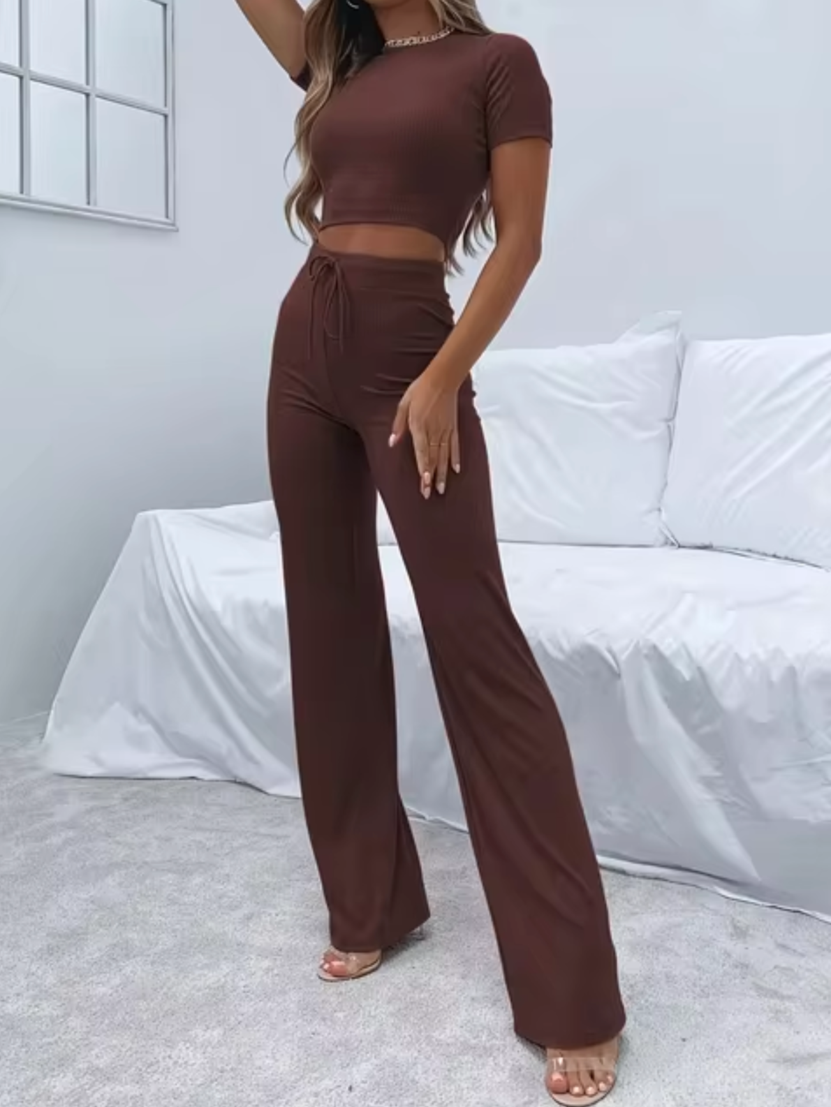 Jarrah – Crop Top and Pants Set