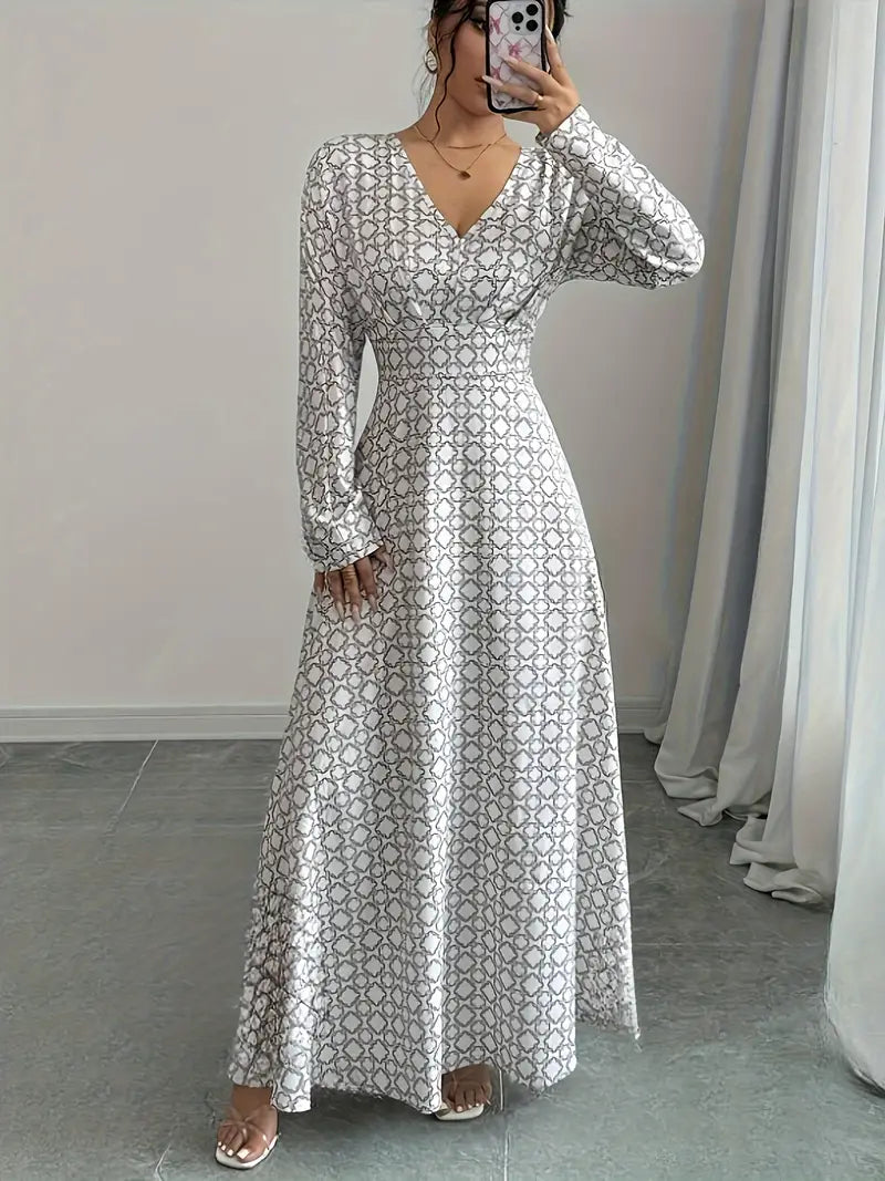 Shula – Elegant Long Sleeve Maxi Dress