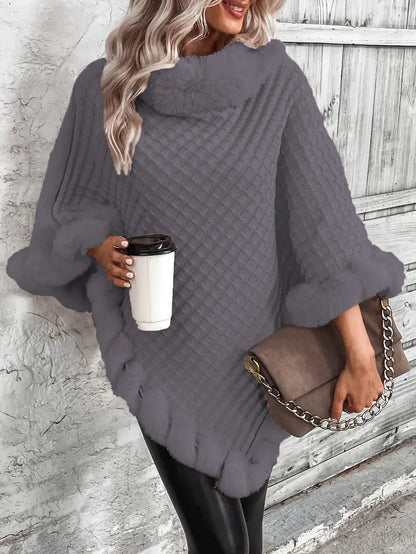 Dahlia – Poncho-style Knitted Sweater