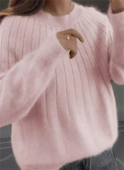 Ania - Fluffy Cashmere Knit Sweater