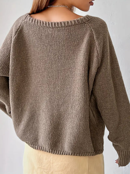 Ruth - Knitted off-shoulder Sweater