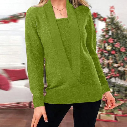 Ashai – Two-piece Style Knitted Sweater