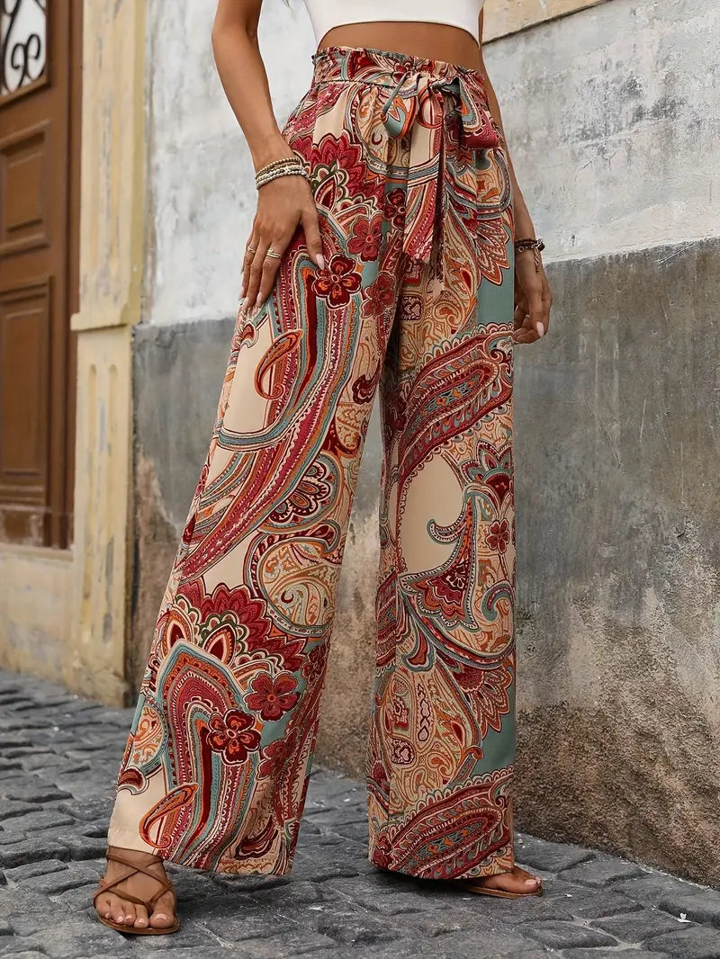 Stella - Boho Straight Leg Pants