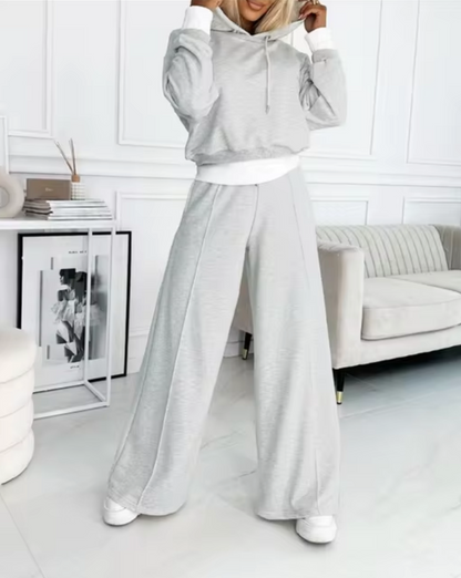 Kate – Hoodie and Wide Leg Pants Two Piece Set