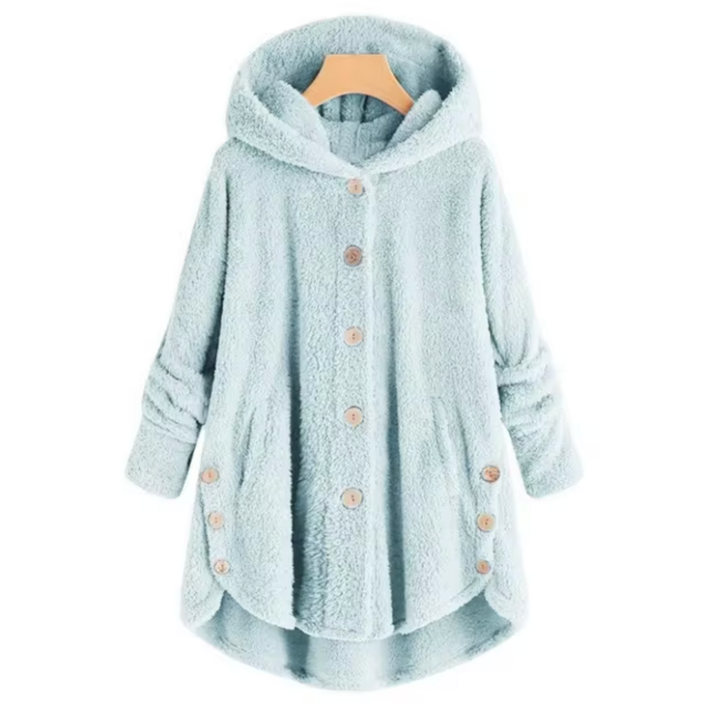 Jamila – Plush Wool Teddy Coat