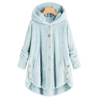 Jamila – Plush Wool Teddy Coat