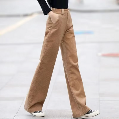 Luvi – High-waisted Corduroy Trousers