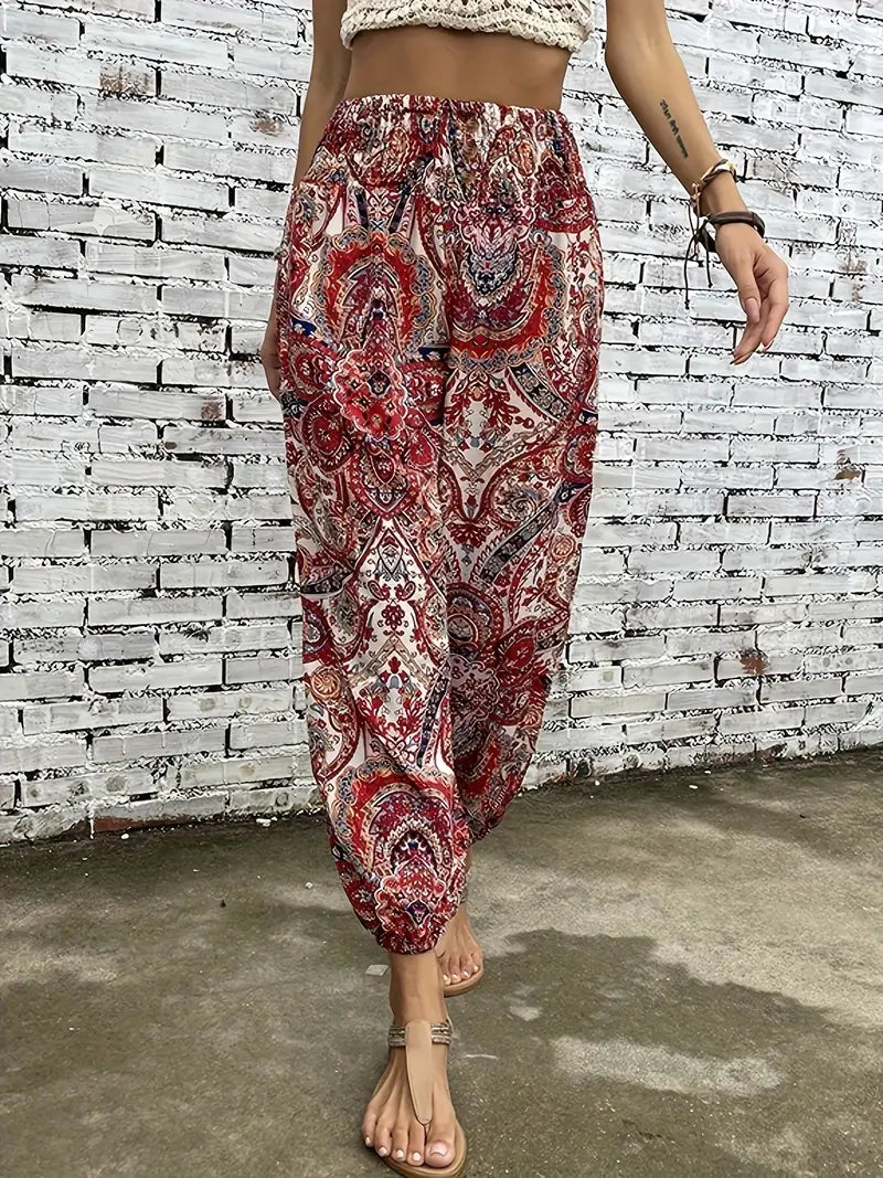 Ena – Ethnic Print Trousers