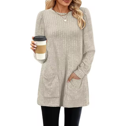 Bianca – Knitted Mid-length Sweater Dress