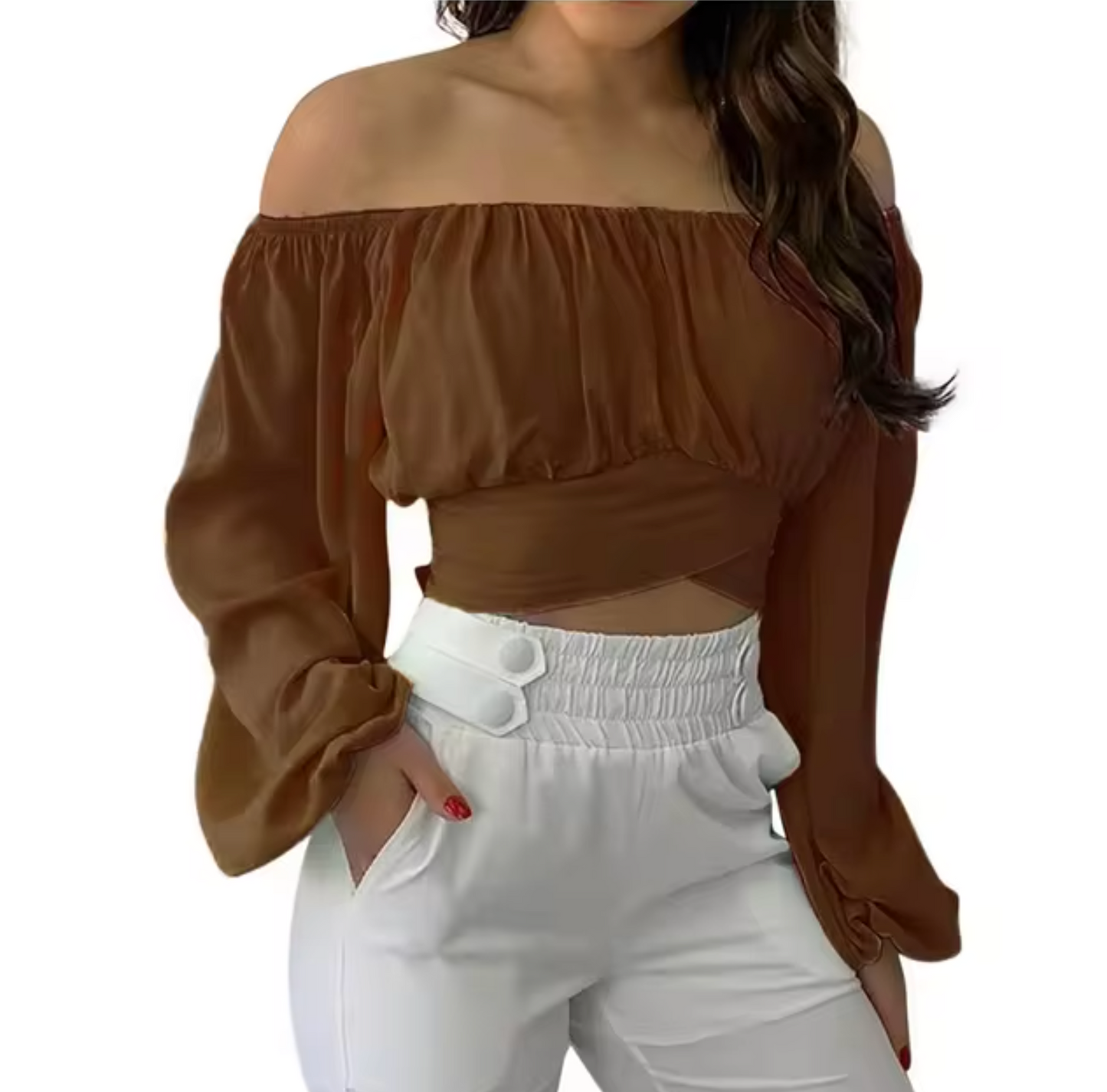 Larissa - Off Shoulder Cropped Top