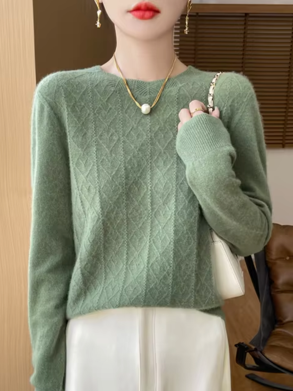 Akia – Cashmere Wool Knit Sweater