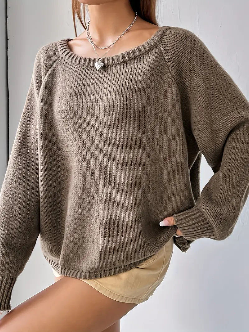 Ruth - Knitted off-shoulder Sweater