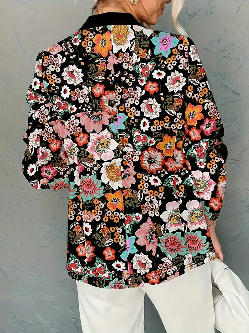 Trudy - Elegant Floral Blazer