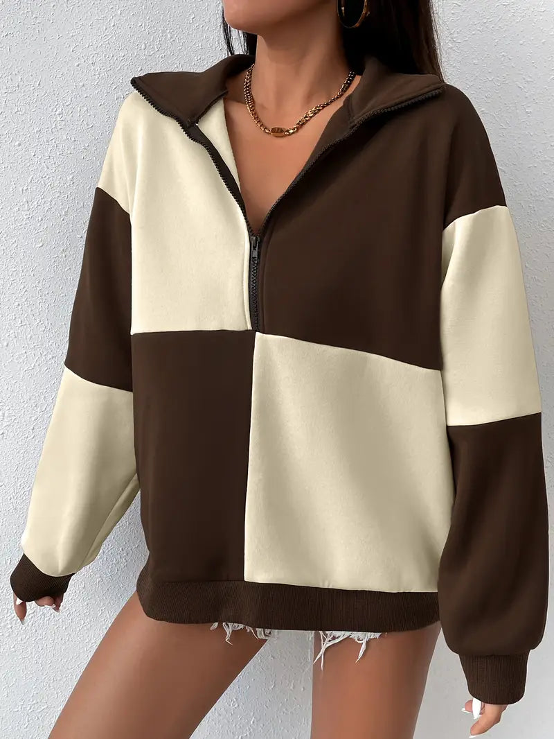 Kali – Cozy Color Block Sweatshirt