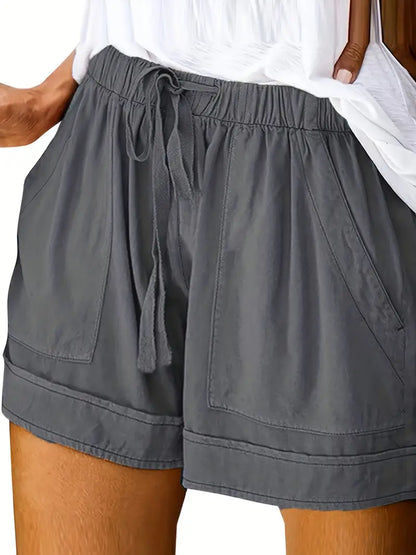 Jamilah – Drawstring Shorts with Elastic Waist