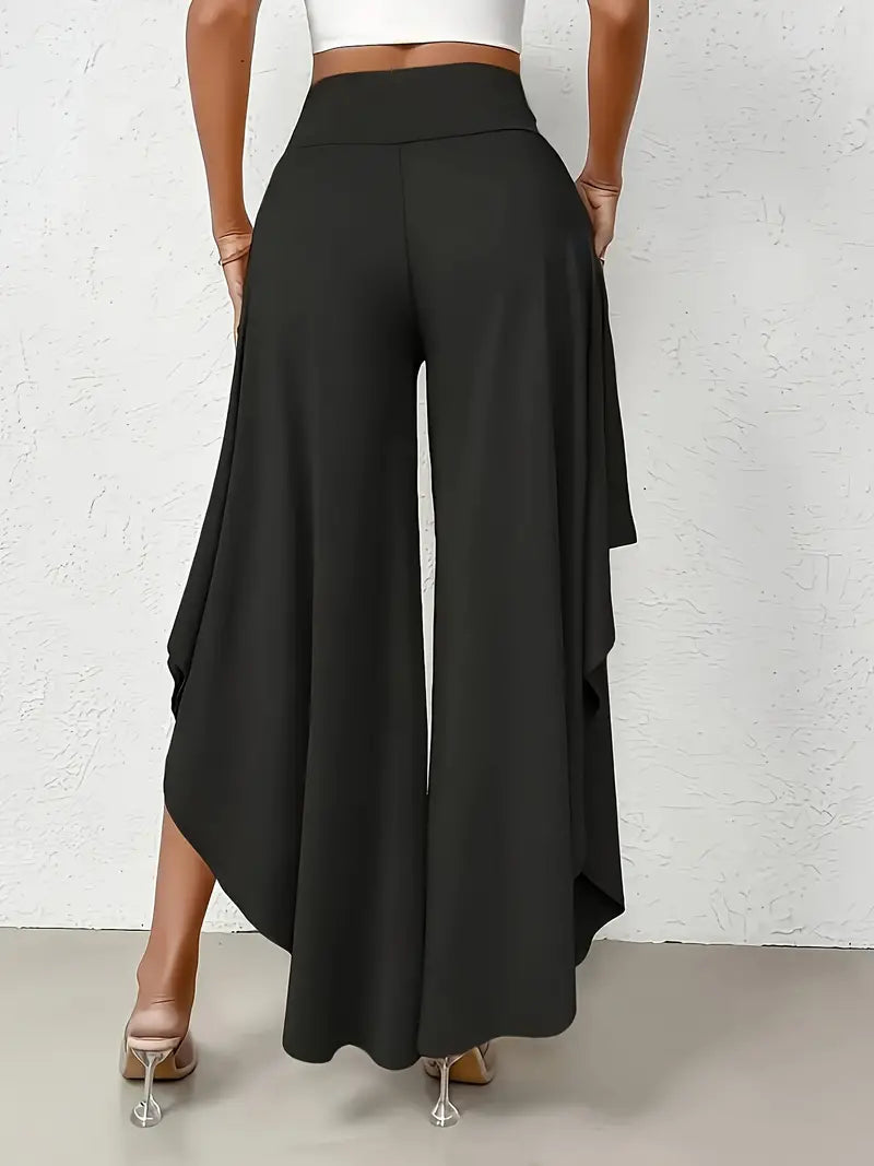 Samira – Elegant Asymmetric Hem Trousers