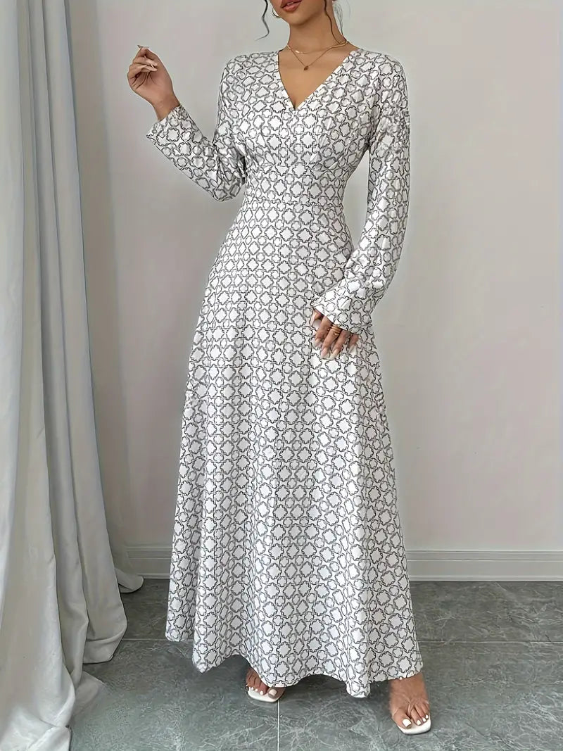 Shula – Elegant Long Sleeve Maxi Dress