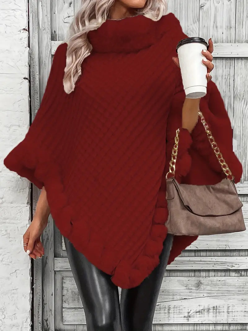 Dahlia – Poncho-style Knitted Sweater