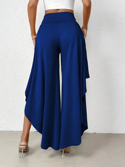 Samira – Elegant Asymmetric Hem Trousers