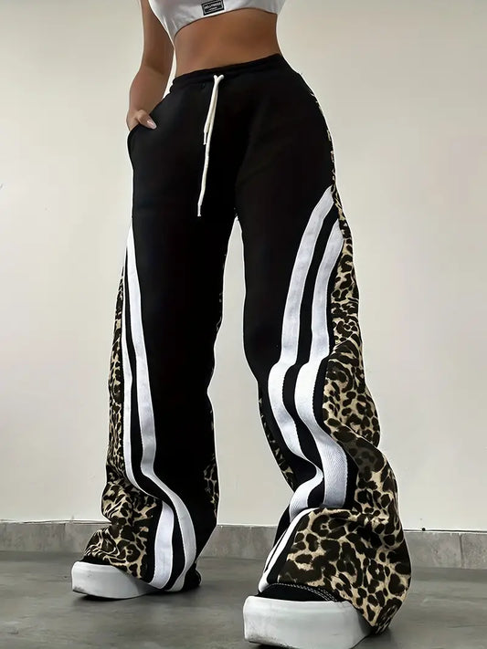 Minakshi – Leopard Print Cotton Joggers