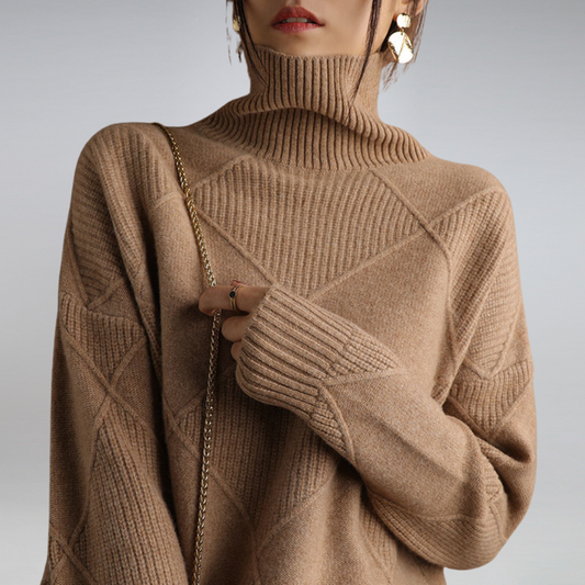 Cozy Cashmere Women's Turtleneck Sweater