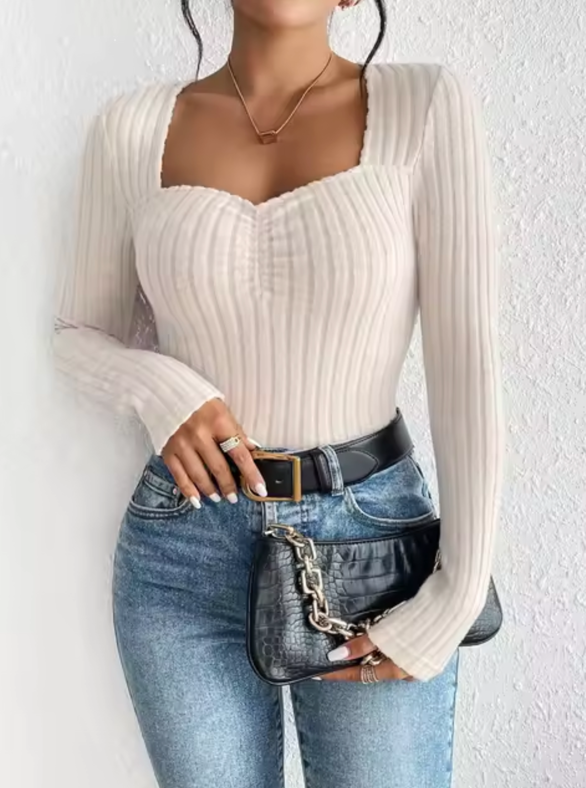 Lian – Elegant Knitted Rib Sweater