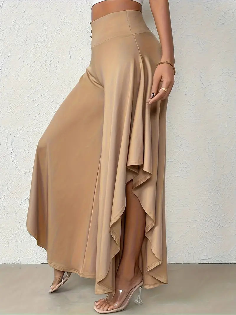 Samira – Elegant Asymmetric Hem Trousers