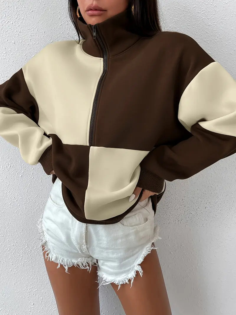 Kali – Cozy Color Block Sweatshirt