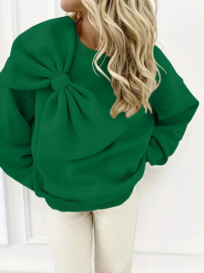 Ludvig – Oversized Bow Cotton Sweater