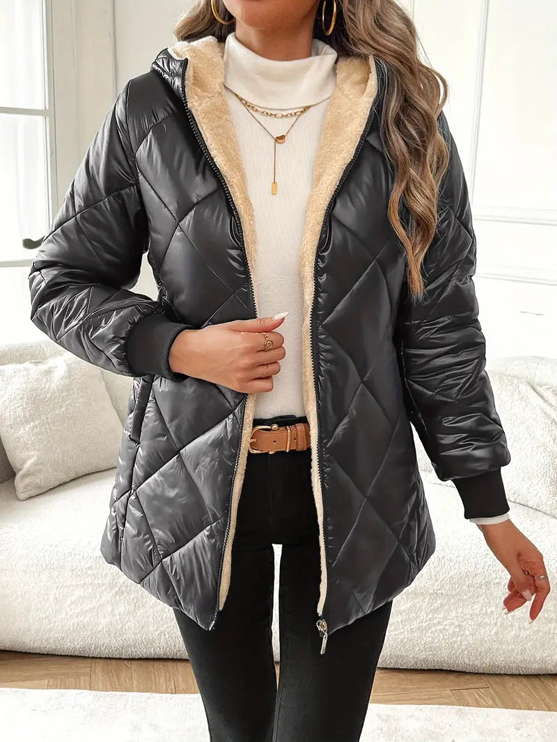 Paisley – Stylish Black Quilted Jacket