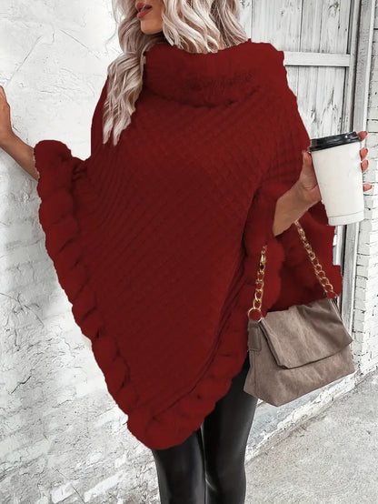 Dahlia – Poncho-style Knitted Sweater