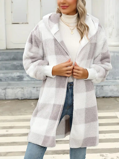 Lorna – Soft Plush Cardigan with Hood