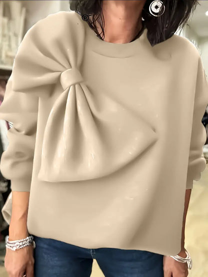 Ludvig – Oversized Bow Cotton Sweater