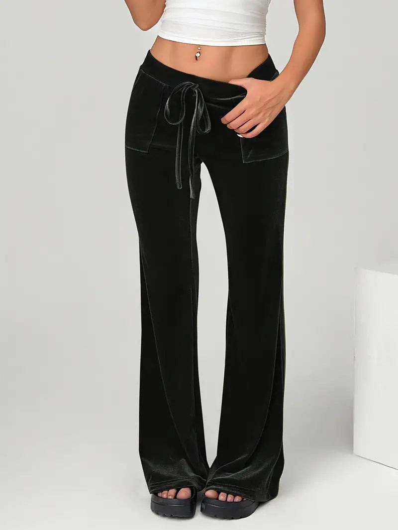 Elle – Velvet Fared Trousers